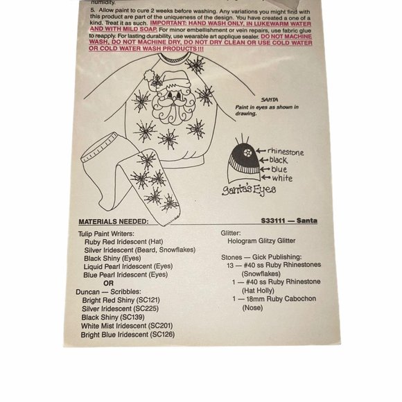 NIP What's New Ltd Glitzy Shirts Santa Claus - Picture 3 of 3